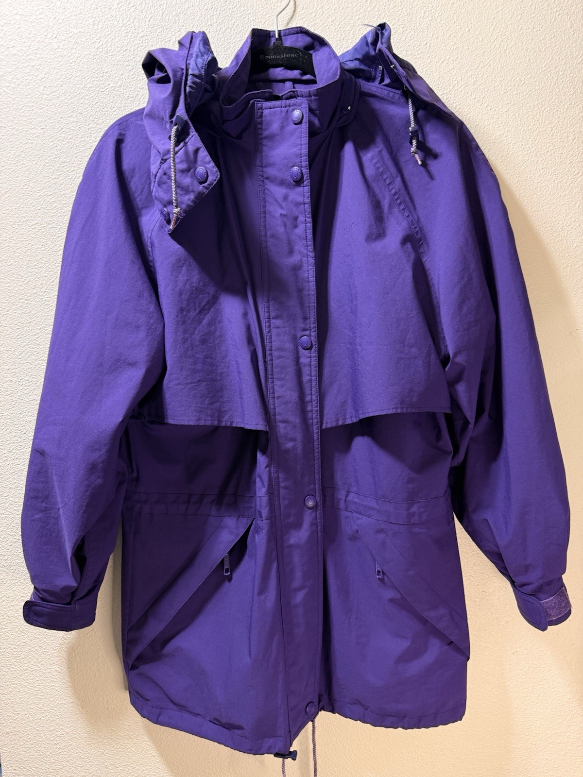Vintage Eddie Bauer Windbreaker Jacket Woman’s lined Red Small Gore Tex