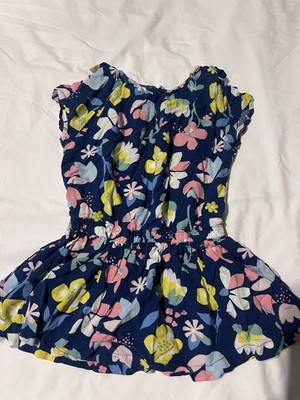Carters Floral Tunic Girls Size 4/5 Light Material Sleevless Top