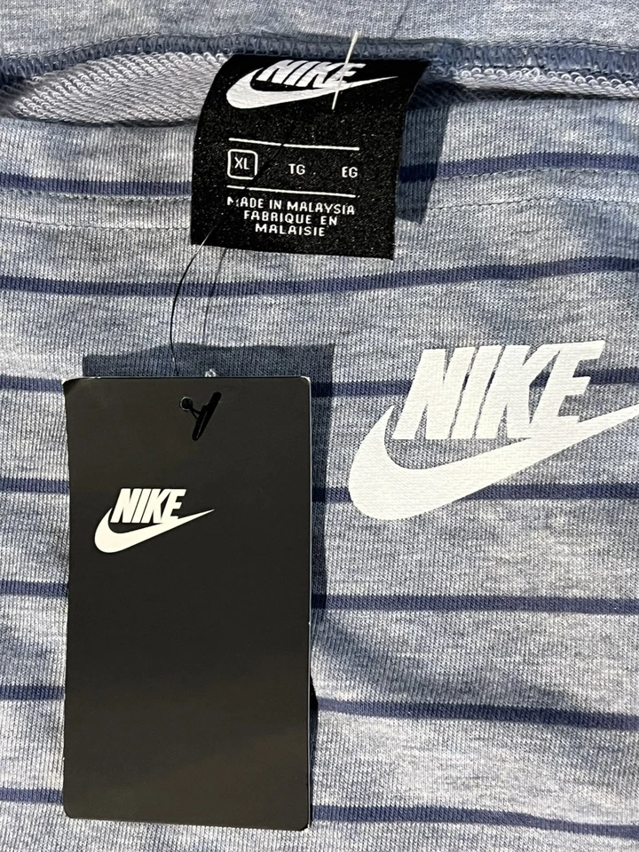 Vestido Nike Ashen Pizarra Azul Difuso Rayas Niñas Talla Extra Grande Foto 3 de 4