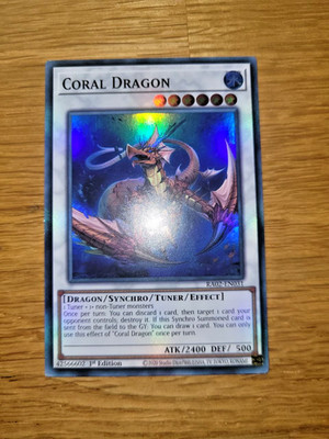 Yugioh Coral Dragon RA02-EN031 Super Rare English 1st Edition