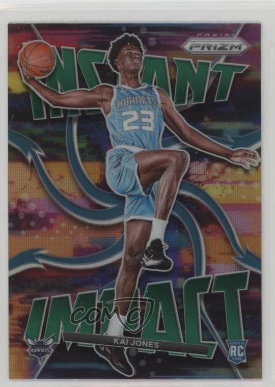 2021-22 Panini Prizm Instant Impact Green Prizm Kai Jones #20 0sz7