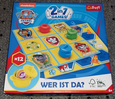 PAW Patrol Wer ist da?, 2 in 1 Games, nickelodeon Trefl Spin master, 1 Fehlteil!