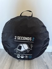 Quechua 2 Seconds 2 Pop Up Tent 2 Person Camping Tent NEW Never Used