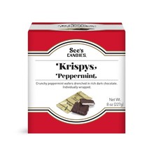 BNIB SEES CANDY CANDIES Dark Chocolate Peppermint Krispys~Perfect Easter Gift!