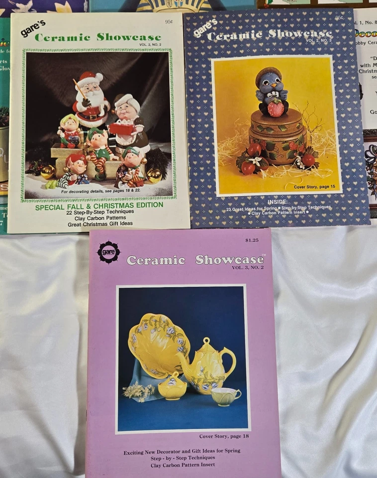 Revistas de cerámica vintage 1975-1994 23 números decorador de cerámica Gare's Teacher Foto 3 de 4