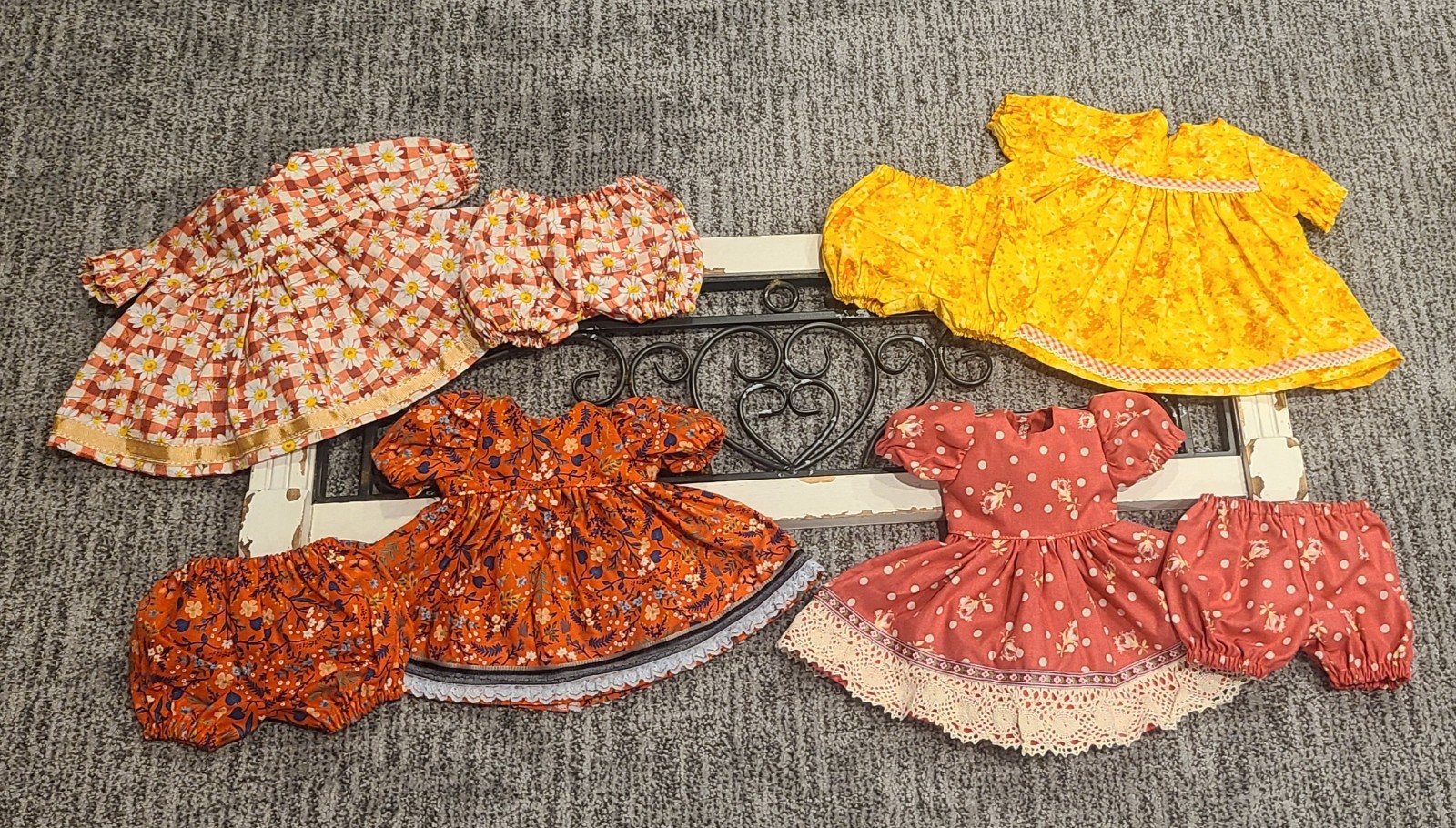 For 16" - 18" Baby Dolls Lot Of 4 Floral Print