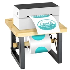 Label Holder for Rolls and Fanfold Labels, Thermal Label Holder Thermal Print...