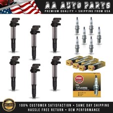 6 Ignition Coil 6 Ngk Platinum Spark Plug For 2004-2006 Bmw X5 3.0l L6 Uf522 6 Ignition Coil 6 Ngk Platinum Spark Plug For 2004-2006 Bmw X5 3.0l L6 Uf522