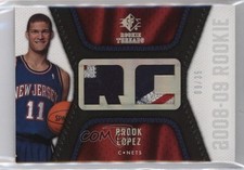 2008-09 SP Rookie Threads 9/35 Brook Lopez #RT-BL Patch 3zh