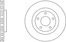 Vented Brake Discs and Pads Front Proformer PBD8386+PBP7259 fits MITS JEEP CITR