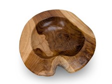 ORGANIC WOOD BOWL Natural Shape Bowl, Wood Centerpiece Bowl, Primitive Bowl