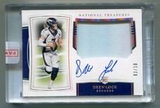 2019 Drew Lock National Treasures Holo Gold RPA RC Auto # 3/10