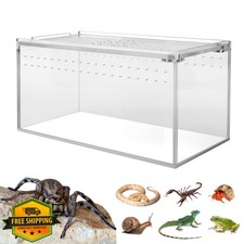 Acrylic Tarantula Enclosure 8x4x4 - Isopod Cage Reptile Lizard