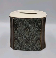 Croscill Royalton Tissue Box Cover Rare 