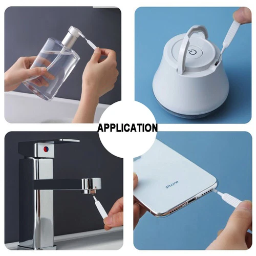 10x Shower Head Cleaning Brush Gap Hole Anti-Clogging Cleaner Brushes Tool . - Bild 6 von 17