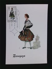 SPAIN MK 1971 COSTUMES ZARAGOZA COSTUMES MAXIMUM CARD MAXIMUM CARD MC CM c5522