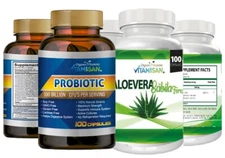 GOOD FLORA Probiotic Supplement 7 Powerful Probiotic Strains free aloe vera fero