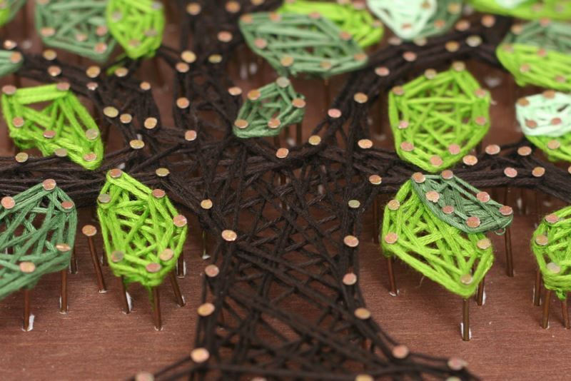 String art kit Tree DIY craft kits wooden board String art pattern | eBay