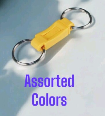 Hillman 711075 Plastic Pull Apart Multicolored Key Ring Chain  