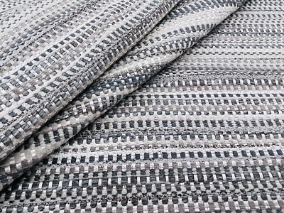 Gaston y Daniela Textured Woven Striped Upholstery Fabric- Hernan Crudo 11.50 yd