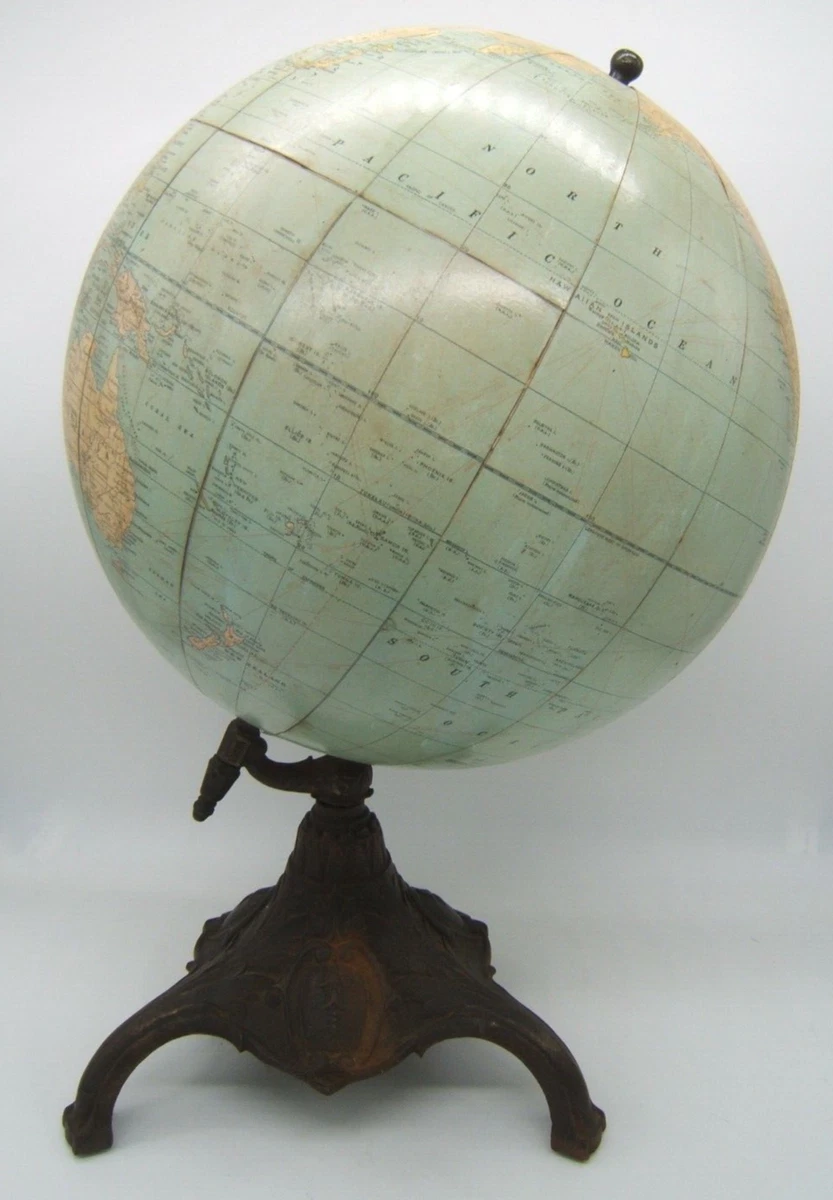 Rand McNally & Co. Antique Original Antique World Globes