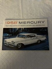 1958 Mercury Large Prestige Sales Brochure Booklet Catalog Old Original 1958 Mercury Large Prestige Sales Brochure Booklet Catalog Old Original
