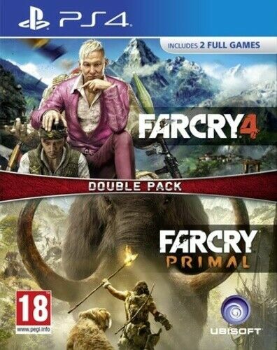 Far Cry Primal and Far Cry 4 (PS4) PEGI 18+ Adventure: Free Roaming Great Value - Picture 1 of 1