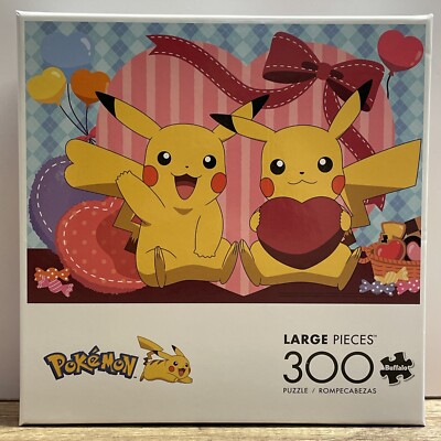 Pokemon - Pikachu Valentine Hearts Love 300 Piece Jigsaw Puzzle SEALED NEW