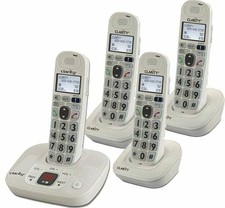 Clarity D712c3 Dect 6.0 Amp. Phone W/answering Machine &amp; 3 Expandable Handsets