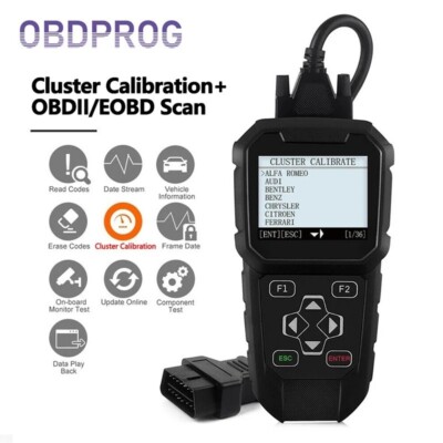 OBDPROG MT401 Cluster Correction Tool OBD2 Scanner Cluster Adjust Diagnose
