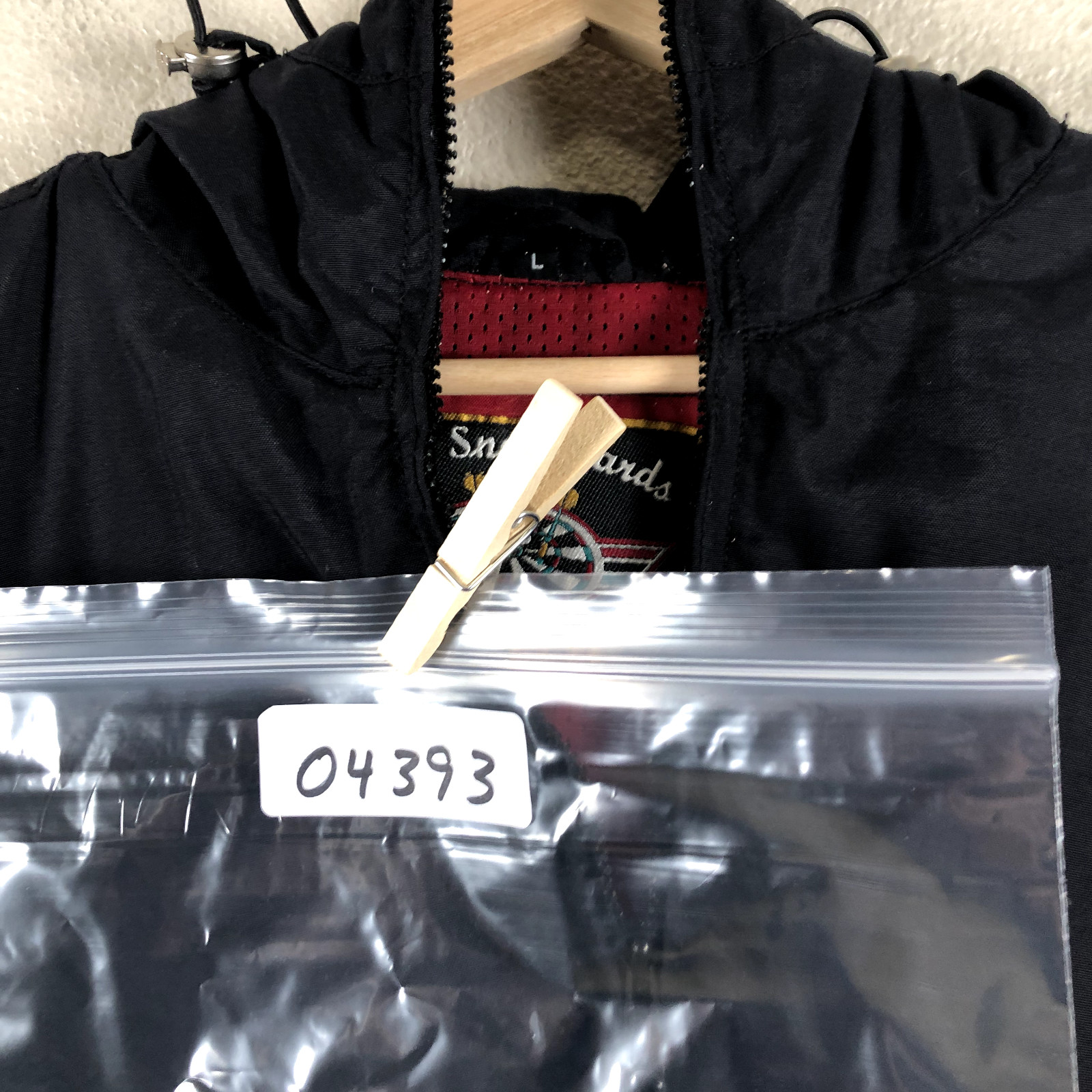 Sims Snowboard Jacket Mens Large Black Zip Hooded Snowboarding Ski Outerwear
