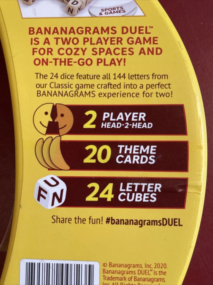 BANANAGRAMS Duel Board Game - Image 4 of 4