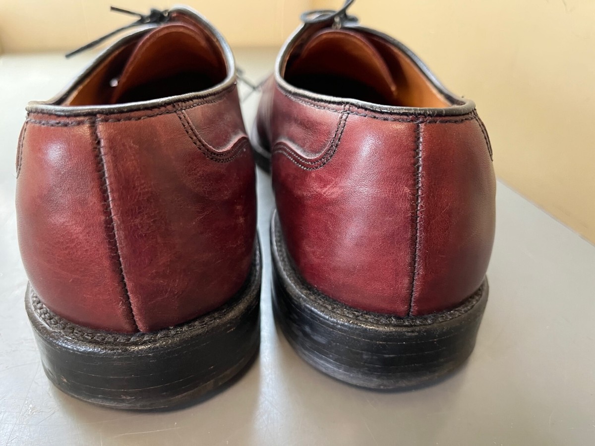 Allen Edmonds Fairgate Men\'s Size 11.5 D Burgundy Leather Dress Shoe Made In USA Mens Allen Edmonds Oxford Dress Shoes Red Leather Burgundy  main image 3
