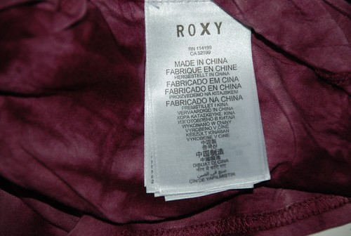 Maxi gonna VINO O GRIGIO grande nuova con etichetta Junior Roxy Star incrociata tinta unita - Foto 8 di 20