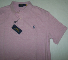 NWT Polo Ralph Lauren LIGHT PINK HEATHER Classic Fit Shirt Men's L BLUE PONY