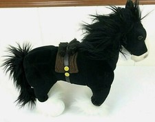 Disney Store Brave Movie Plush Angus Black Clydesdale Horse Stuffed Animal 13x16