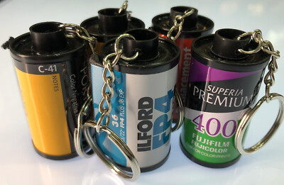 Film Canister Key Rings 5x Random Picks