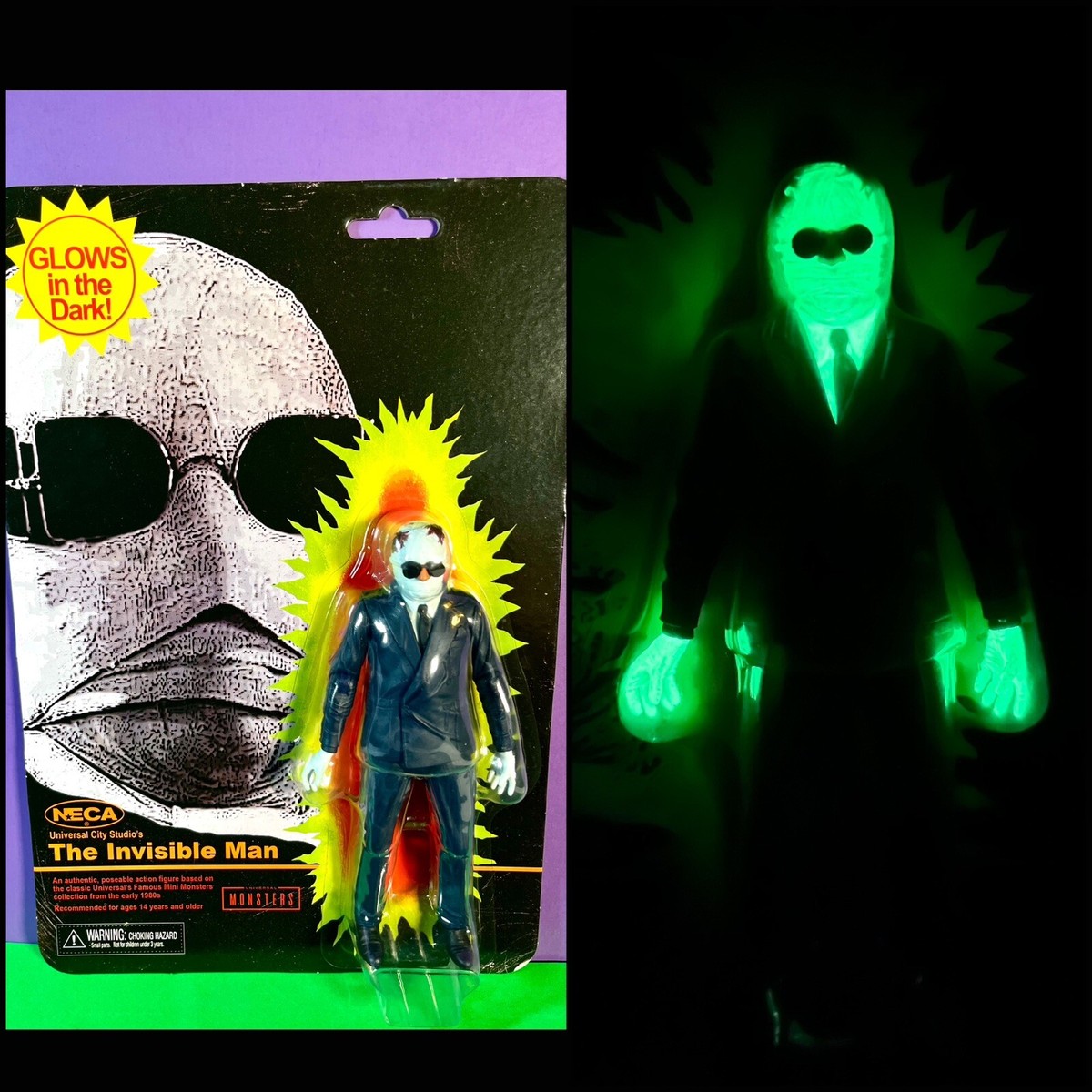 2024 NECA NYCC Exclusive- THE INVISIBLE MAN GLOW IN THE DARK