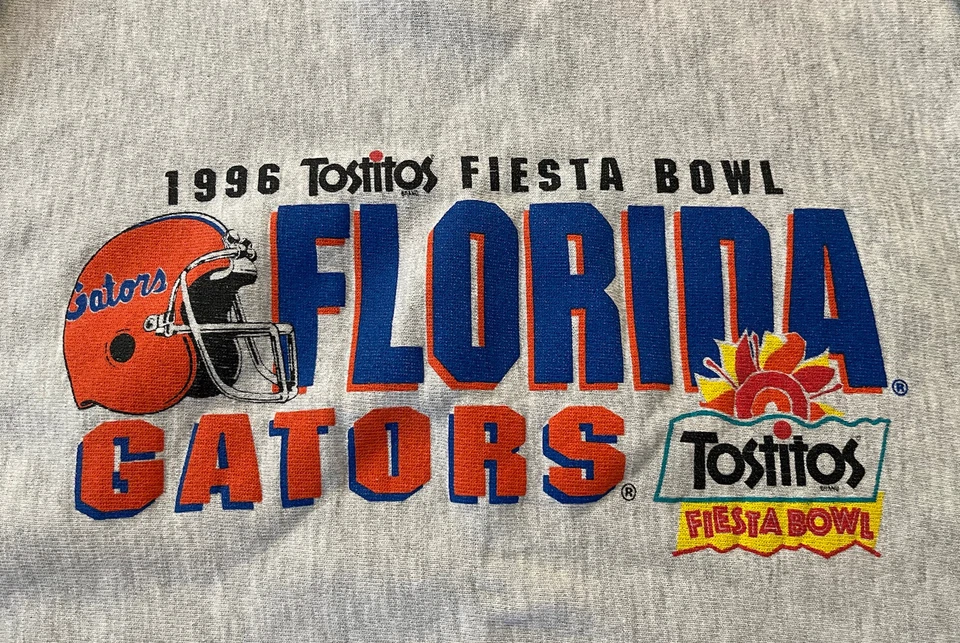 De colección 1996 Florida Gators Tostitos Fiesta Bowl tejido inverso campeón para hombre XL Foto 4 de 4