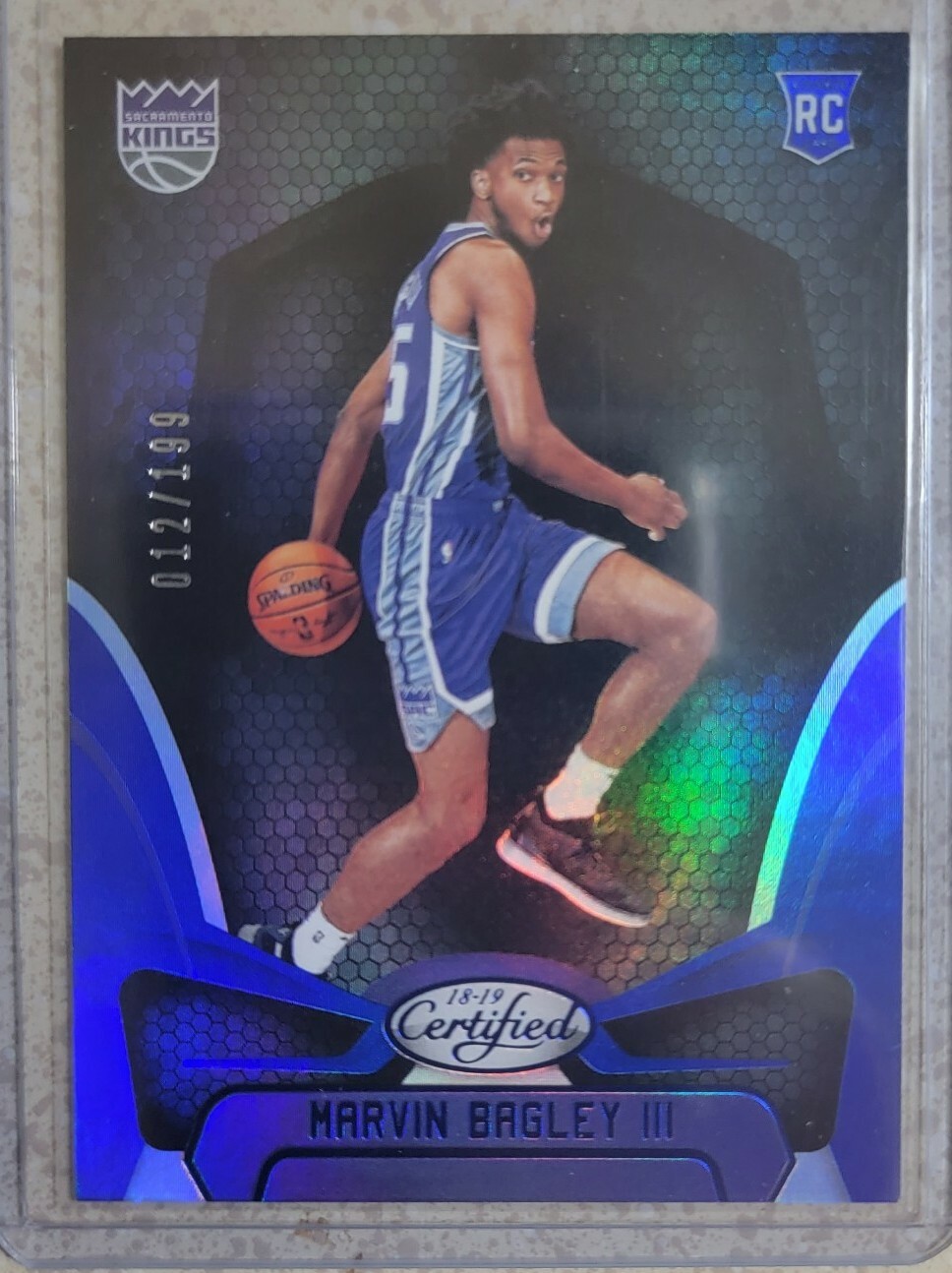 2018-19 Certified - Marvin Bagley III - Blue Mirror - #12/199 - RC