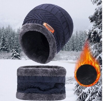 Winterfleecemütze  und Loop