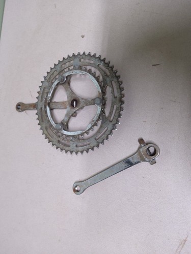 vintage 1960s 70s stronglight cotterd steel bicycle crank - 第 1/4 張圖片