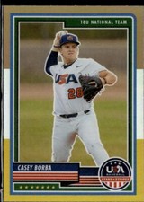 2023 Panini USA Baseball Stars & Stripes #3 Casey Borba BSG Prizm