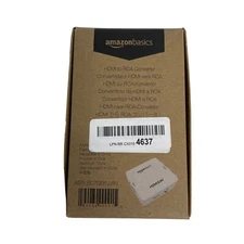 Amazon Basics HDMI to RCA Converter NEW White 2.6 x 2.17 x 0.79 inches