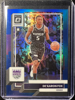 2022-23 Donruss Optic De Aaron Fox Blue 15/49 #130 - Sacramento Kings