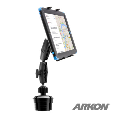 Double Robust Car Cup Holder Tablet Mount for Samsung Galaxy Tab A9 S6 S9 S9 FE
