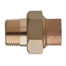 BOCCHETTONE BRONZO RAME A SALDARE FILETTATO MASCHIO COMAP