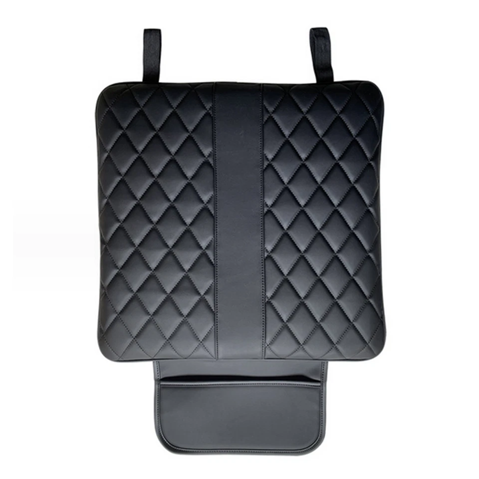Cojín protector universal de cuero transpirable para conductor de funda de asiento delantero de coche Foto 2 de 4