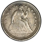 1854 Seated Liberty Half Dime Arrows - PCGS Cleaned AU Detail Free Shipping
