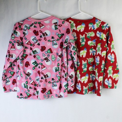 Lot of 2 Girls' Long Sleeve Tops - Pink & Red - Size Large - Gap Kids - Picture 2 of 5